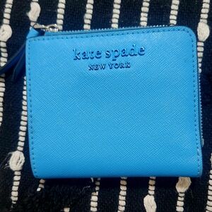 Kate Spade Vibrant Blue Zip Wallet
